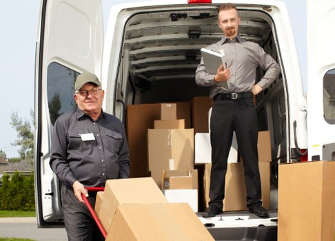 Local man with van service helping with a move in Acton