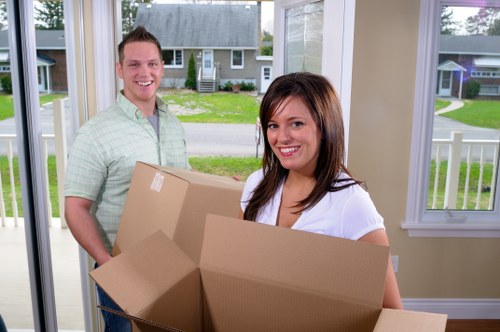 Acton moving truck prepared for flat and office removals