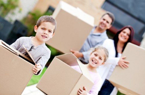 House removal team planning a move in Acton