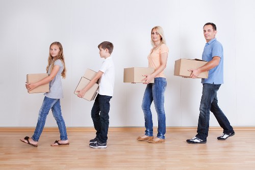 Loading office equipment for an Acton workplace move