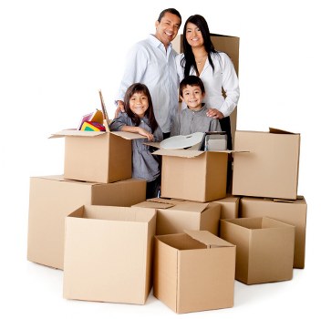 Office moving team handling desks, files, and IT equipment during an Acton relocation